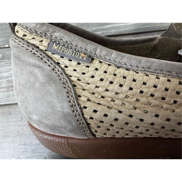 MEPHISTO TIAGO PERFORATED LOAFER MEN LEATHER TAN SHOES AIR RELAX SIZE 9 - Picture 6 of 12